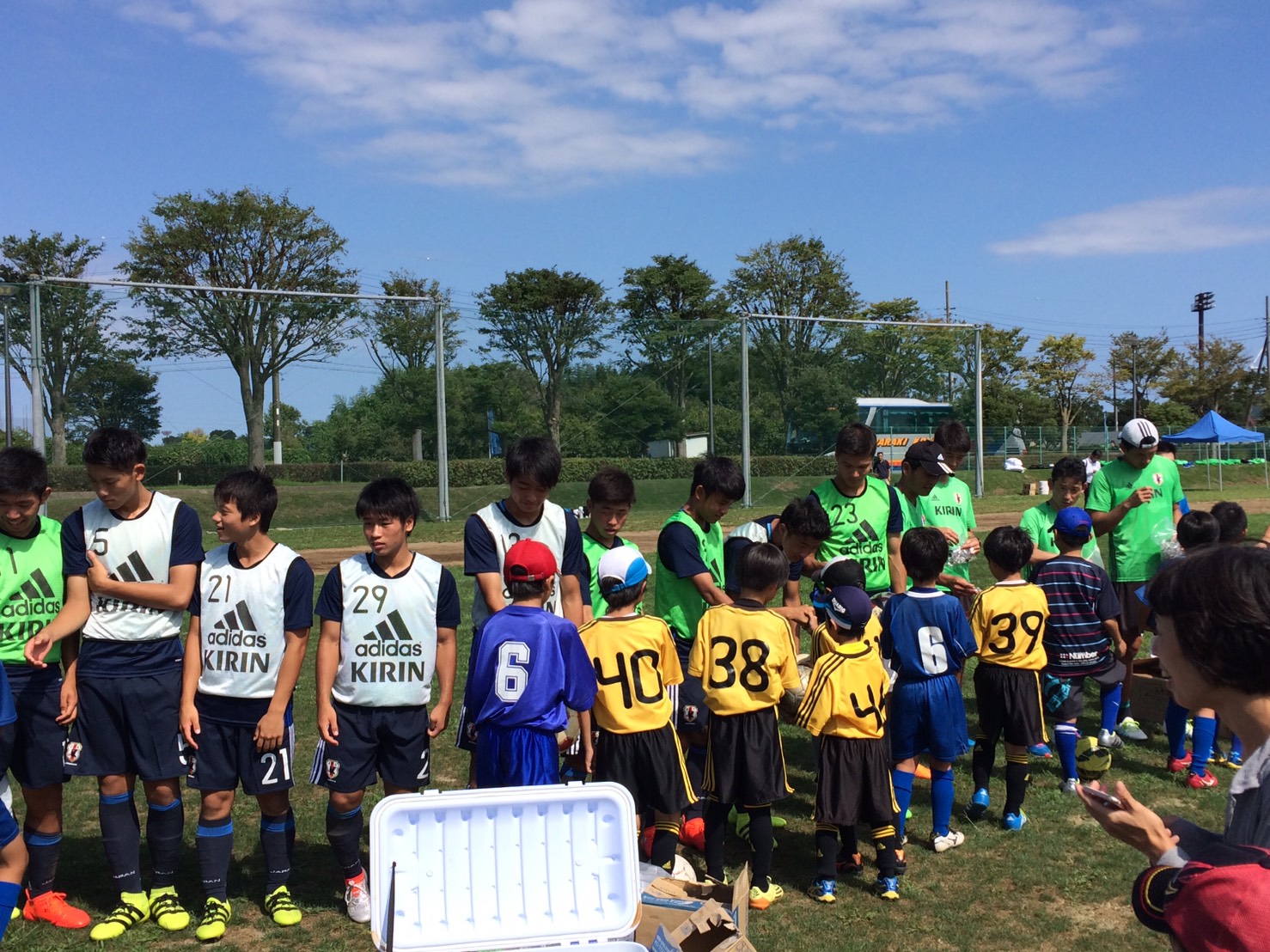 U16日本代表と水戸市サッカースポーツ少年団の交流会 平成28年9月10日土曜日 一般社団法人水戸市サッカー協会