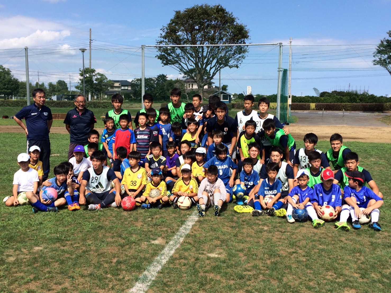 U16日本代表と水戸市サッカースポーツ少年団の交流会 平成28年9月10日土曜日 一般社団法人水戸市サッカー協会